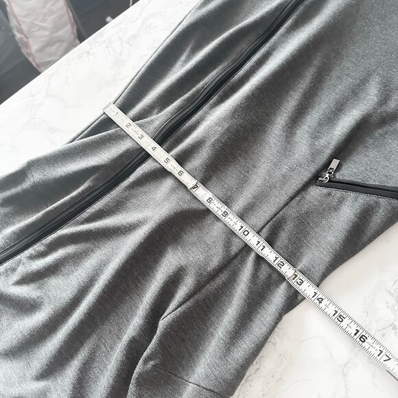 Laundry‎ by Shelli Segal Long Sleeve Moto Mini Dress Women's Size 6 gray black - Picture 9 of 14